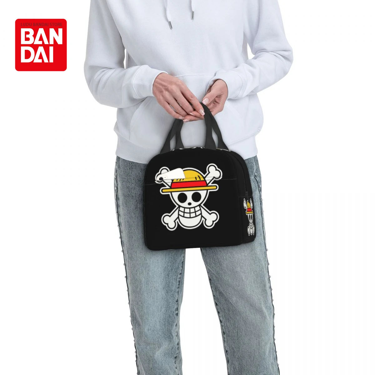 Custom One Piece Skull Logo Lunch Bag - Image 6