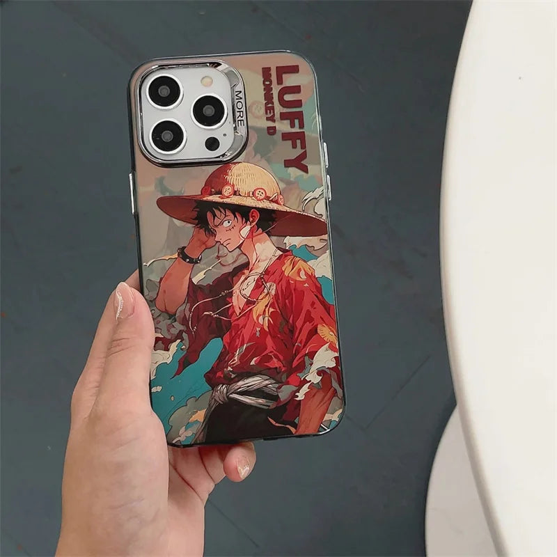Luffy Hat & Roronoa Zoro Plating Anime Phone Case - Image 3