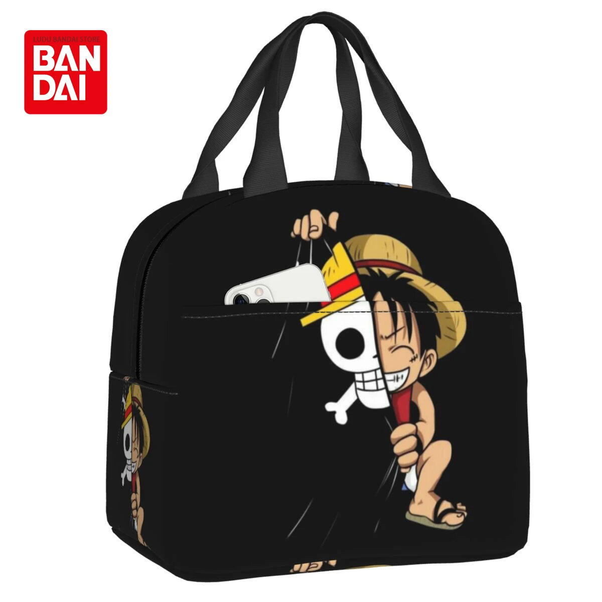 Custom One Piece Skull Logo Lunch Bag - Image 8