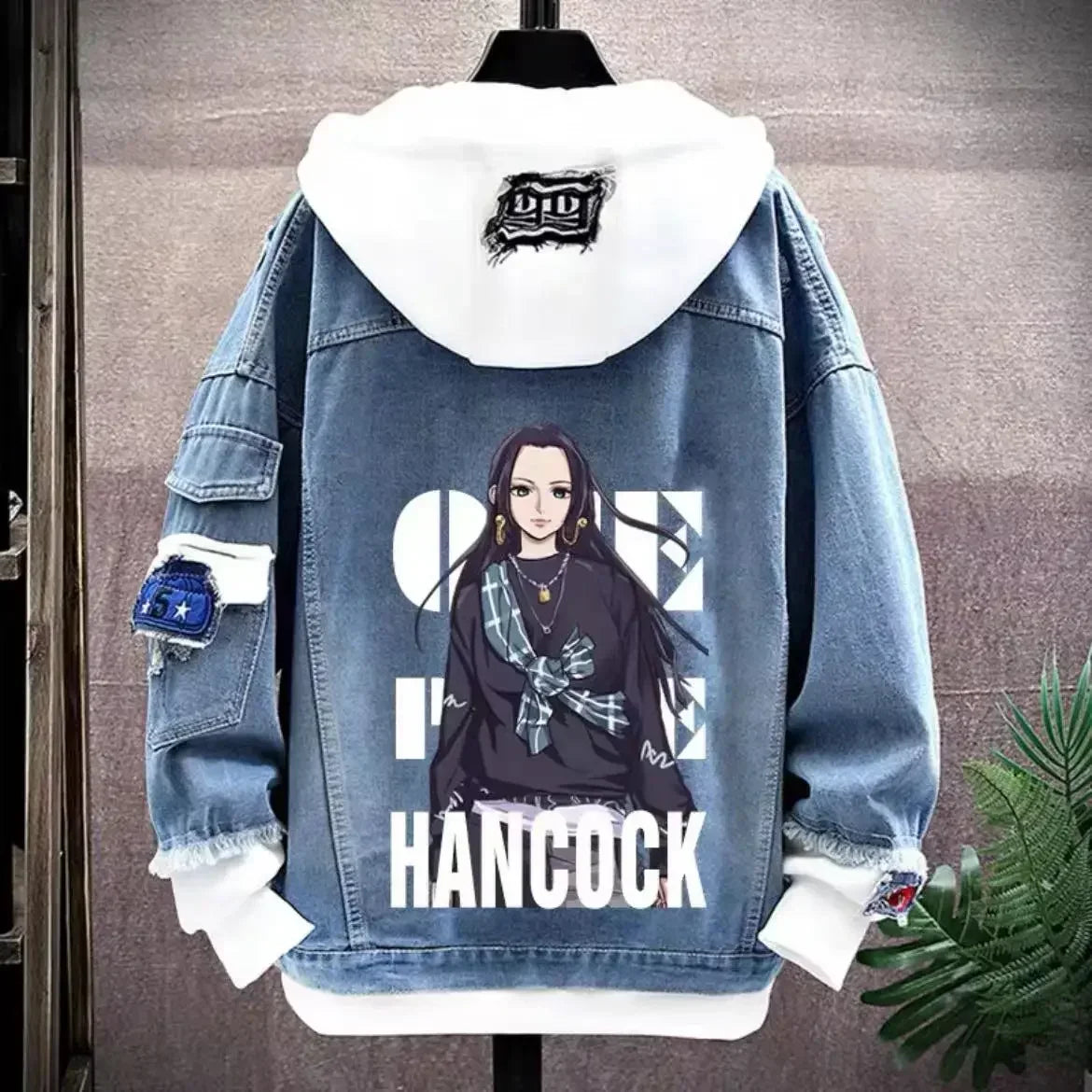 One Piece Anime Hoodie & Denim Jacket - Image 9