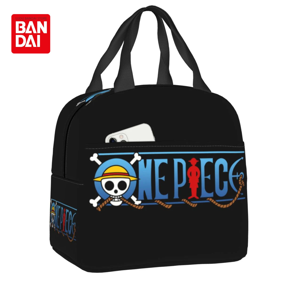 Custom One Piece Skull Logo Lunch Bag - Image 10