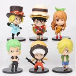 6pcs/set Anime One Piece Action Figures