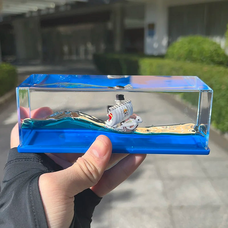 Floating Merry & Thousand Sunny 3D Ship-in-a-Bottle - Image 4