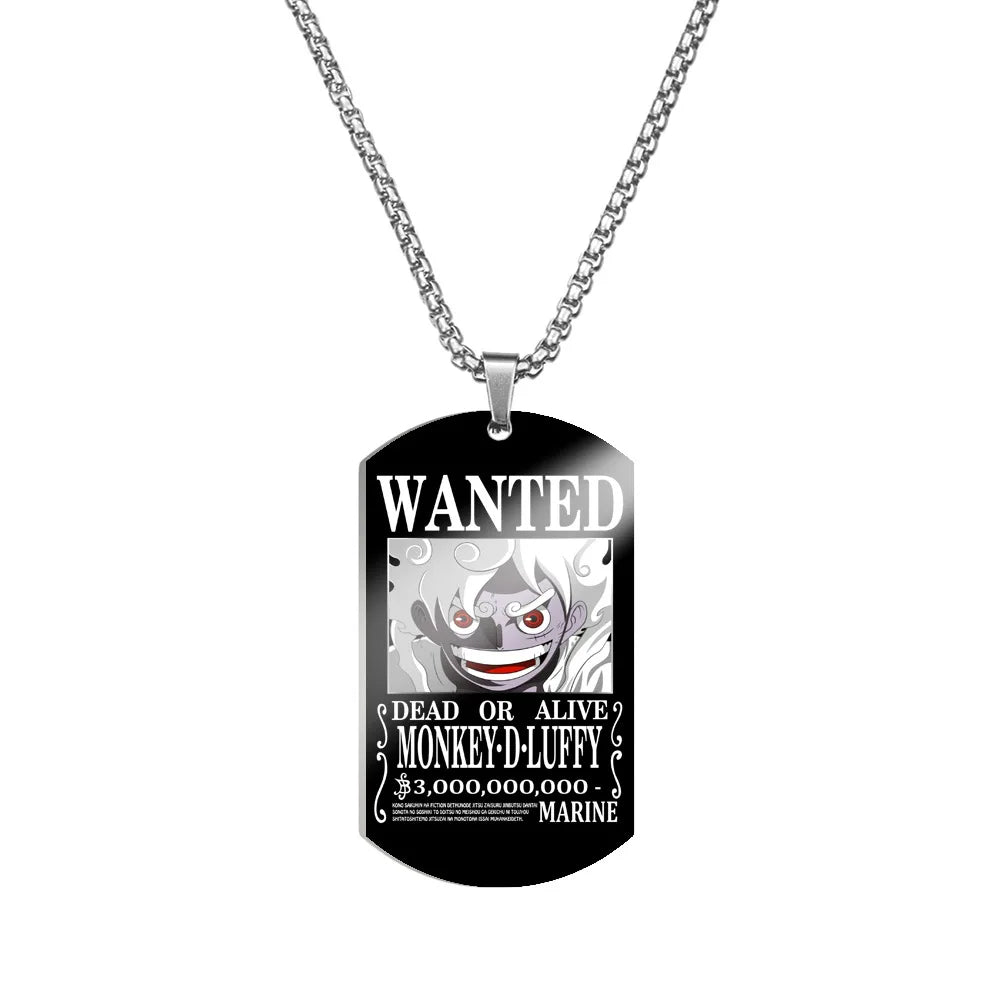 Creative One Piece Anime Luffy & Zoro Stainless Steel Necklace - Image 35