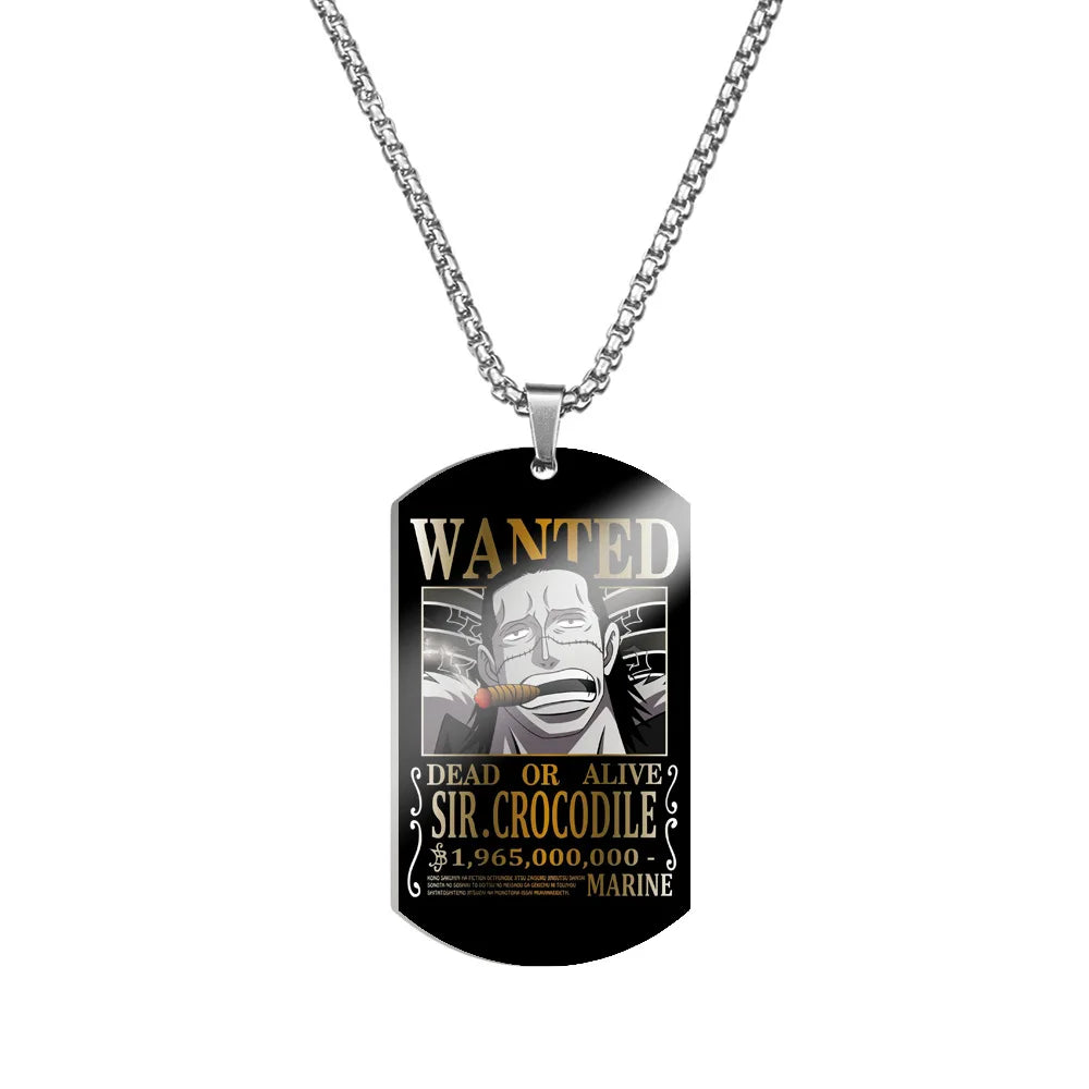 Creative One Piece Anime Luffy & Zoro Stainless Steel Necklace - Image 32