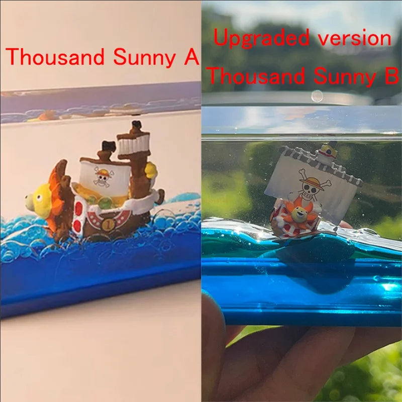 Floating Merry & Thousand Sunny 3D Ship-in-a-Bottle - Image 5