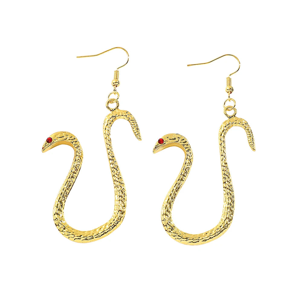 Cartoon Snake Pendant Earrings - Image 7