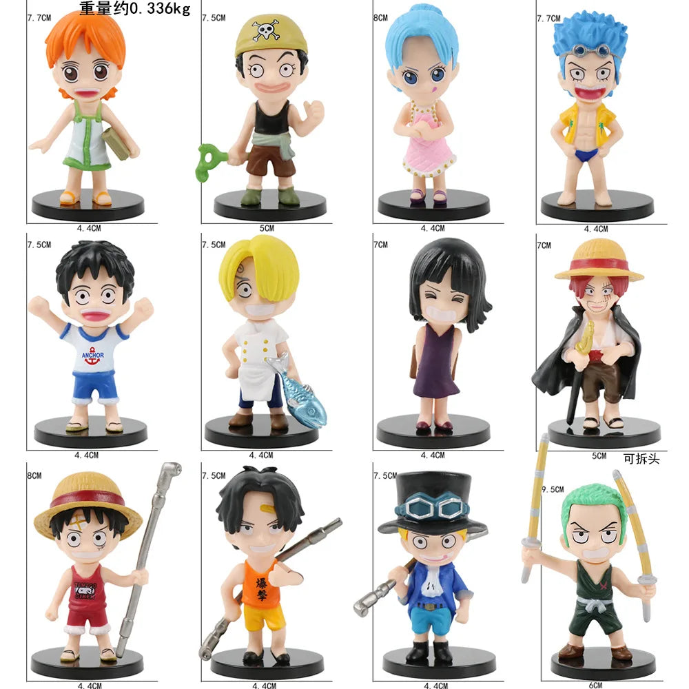 12Pcs/Set One Piece PVC Action Figures - Image 5