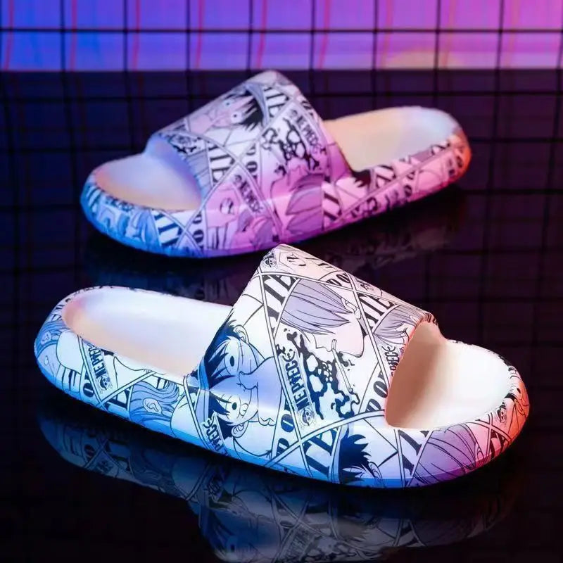 Luffy One Piece Cartoon Animation Thick-Soled Slippers - Image 2