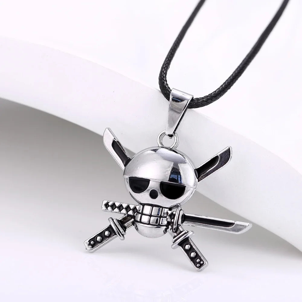 Anime One Piece Skull Logo Necklace - Image 2