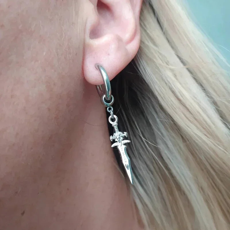 Dagger Hoop Earrings - Image 3