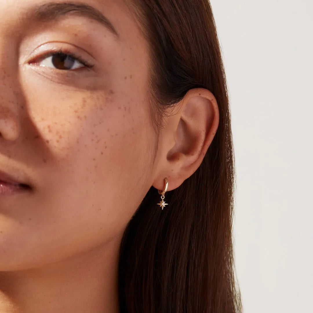 Hot Sales Shiny Star Hanging One Piece Earrings for Women - Image 6