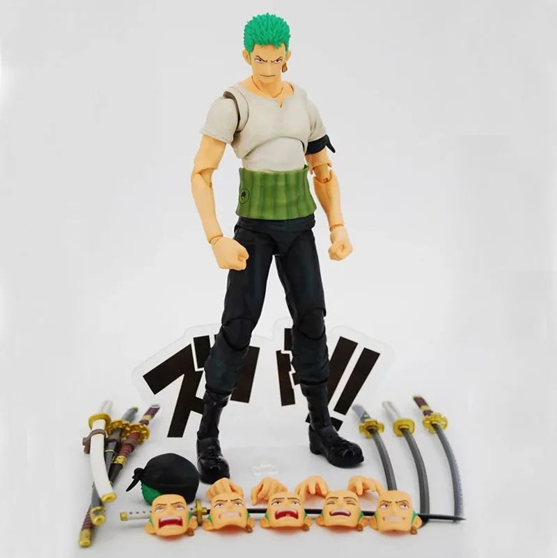 Anime One Piece Roronoa Zoro Past Blue Variable Boxed 18cm PVC Action Figure