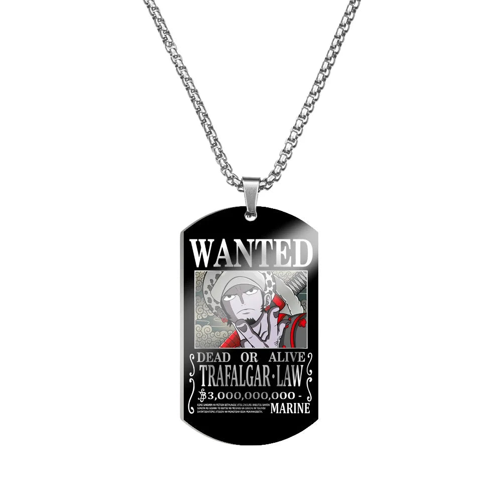 Creative One Piece Anime Luffy & Zoro Stainless Steel Necklace - Image 27