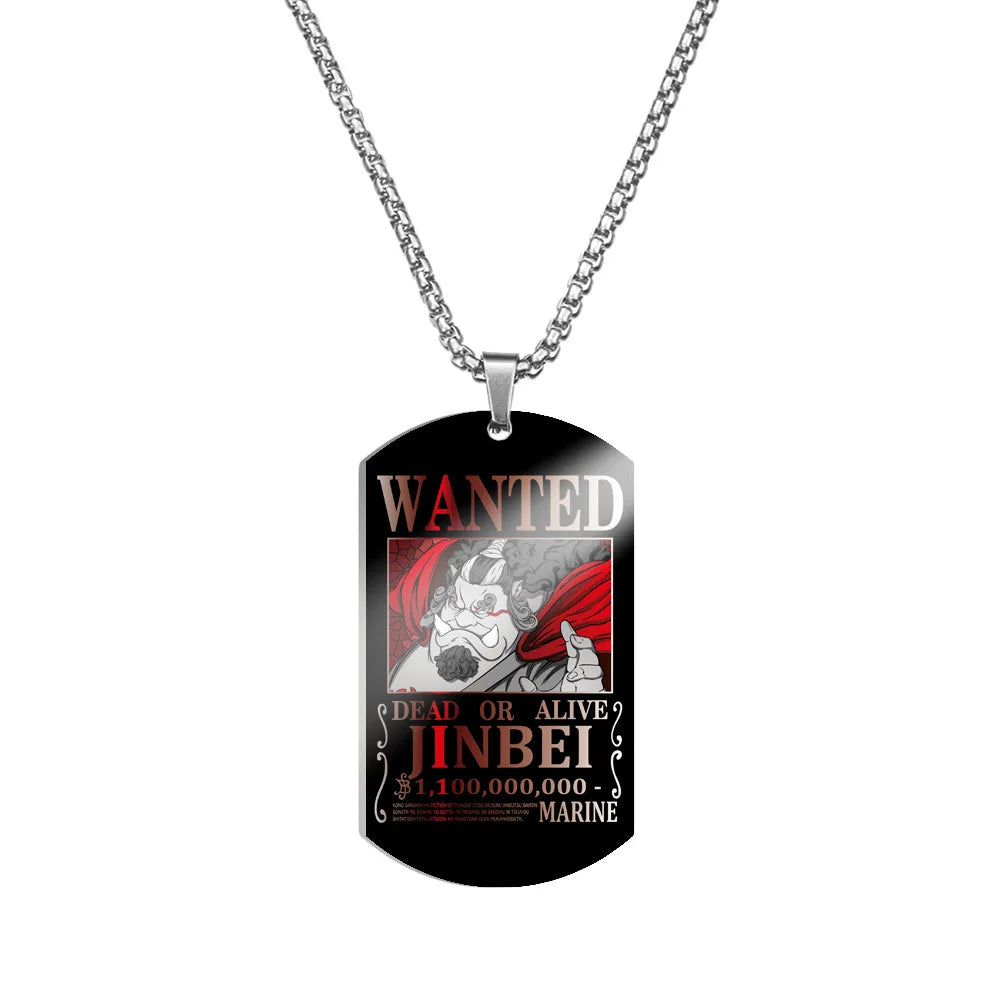 Creative One Piece Anime Luffy & Zoro Stainless Steel Necklace - Image 29