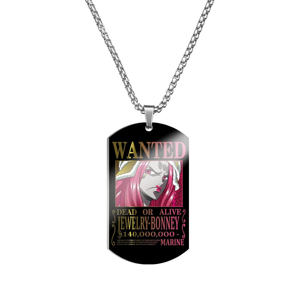 Creative One Piece Anime Luffy & Zoro Stainless Steel Necklace - Image 38