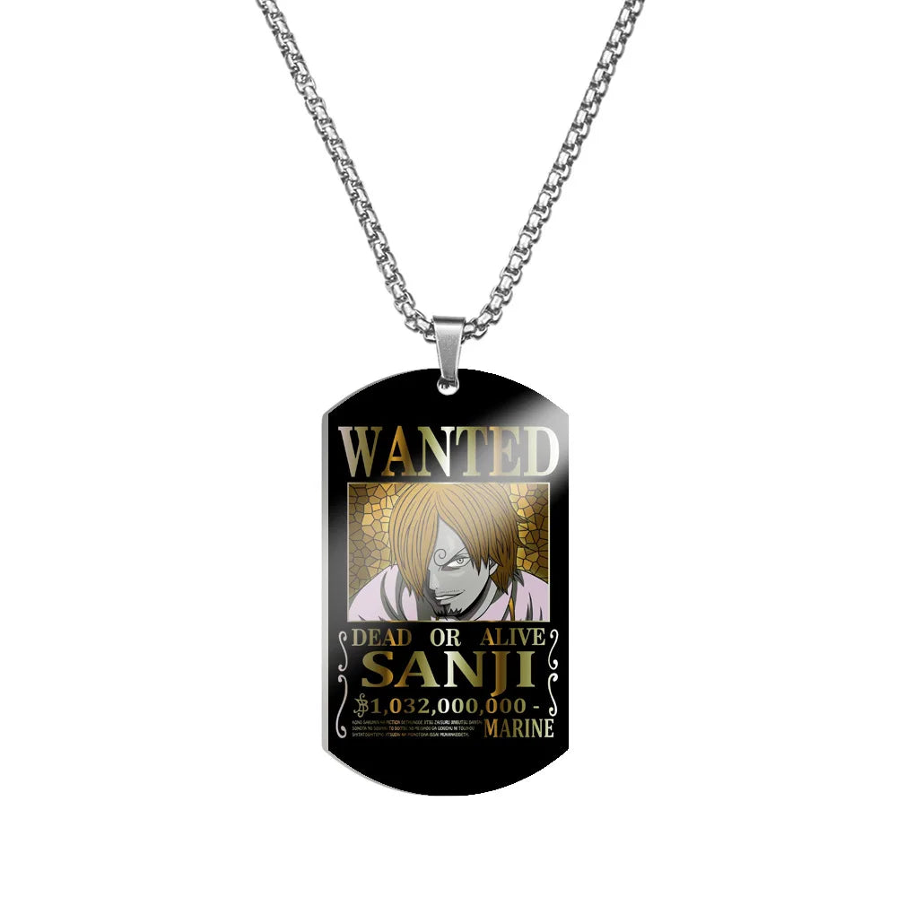 Creative One Piece Anime Luffy & Zoro Stainless Steel Necklace - Image 15