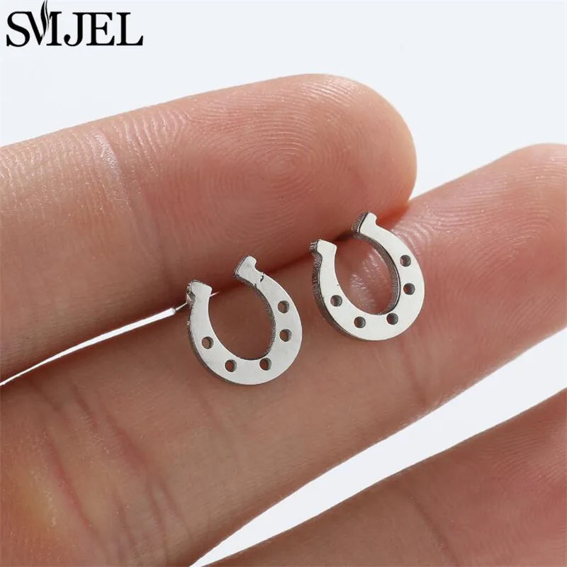 2024 Stainless Steel Geometric Stud Earrings - Image 16