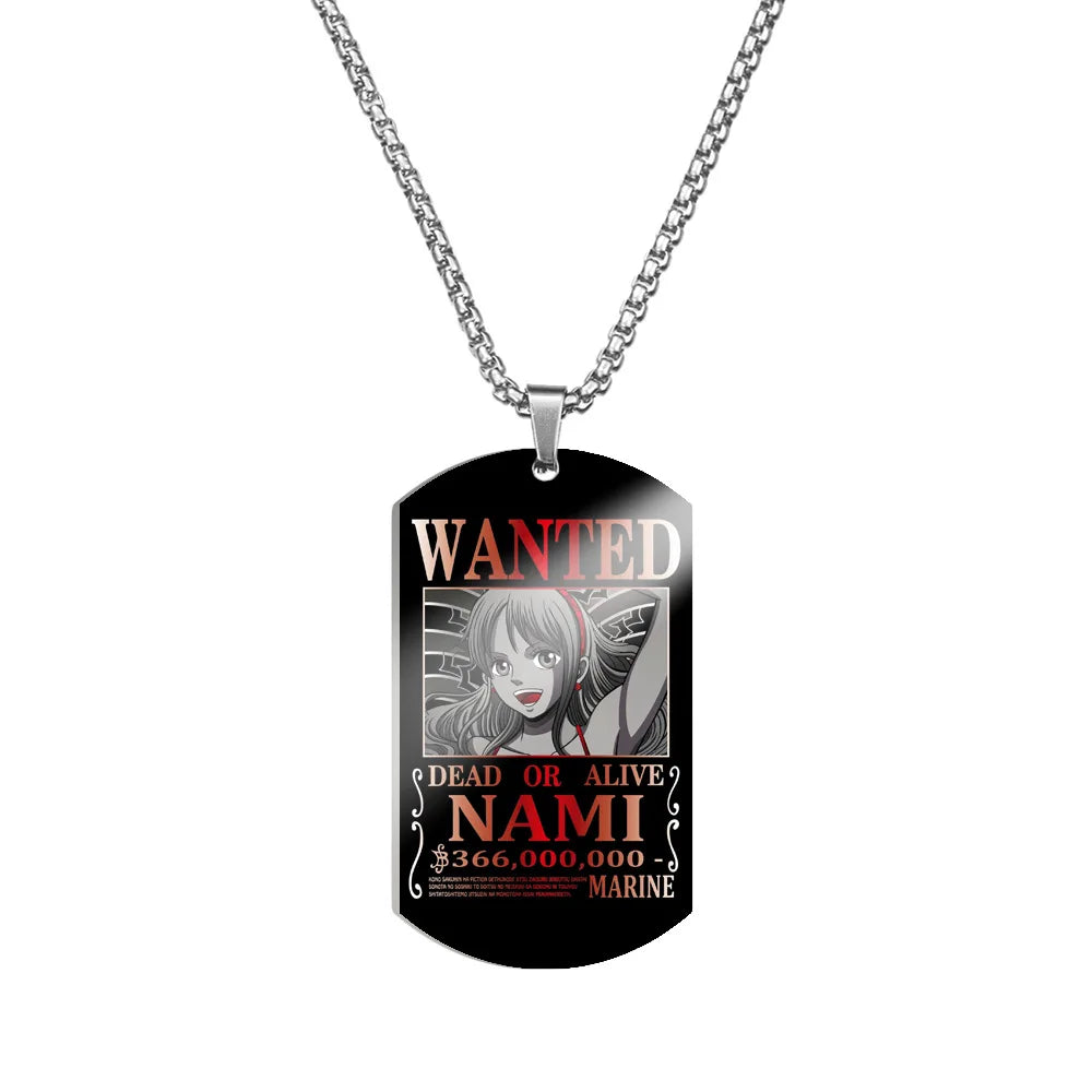 Creative One Piece Anime Luffy & Zoro Stainless Steel Necklace - Image 8