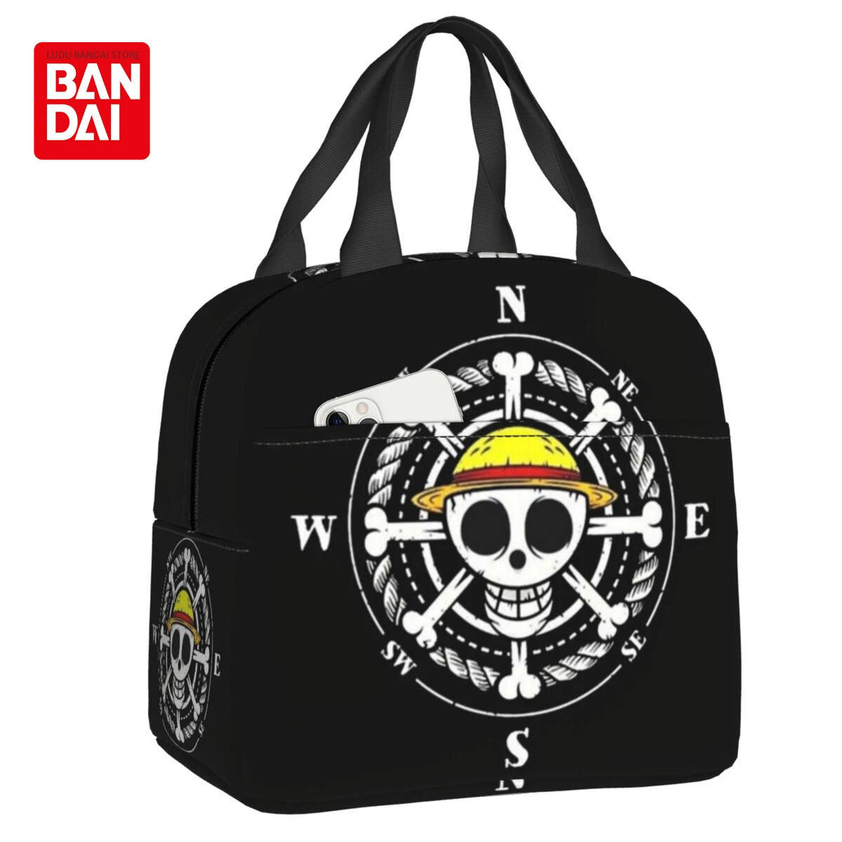 Custom One Piece Skull Logo Lunch Bag - Image 13