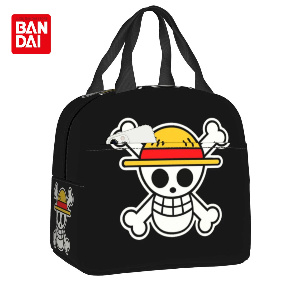 Custom One Piece Skull Logo Lunch Bag