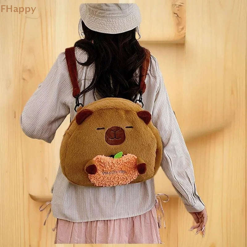 One Piece Adorable Capybara Cartoon Backpack - Image 5