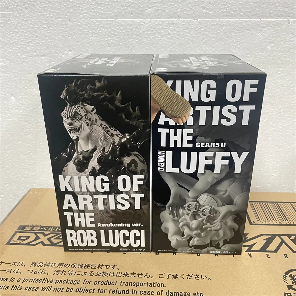 Bandai Original One Piece KOA Lucci & Luffy King of Artist Action Figurine - Image 3